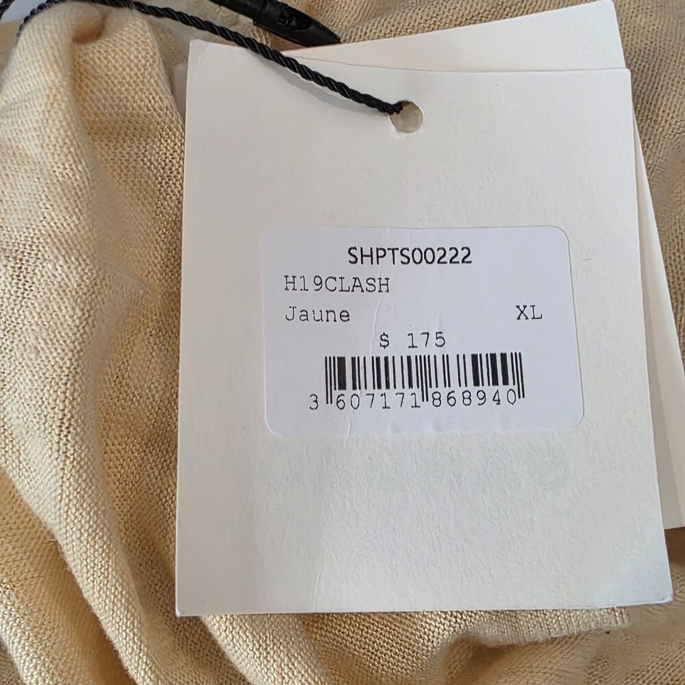 NWT: Sandro Clash Linen Crewneck T-Shirt Size XL - Picture 6 of 6